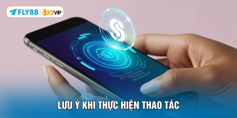 Lưu ý khi thực hiện thao tác